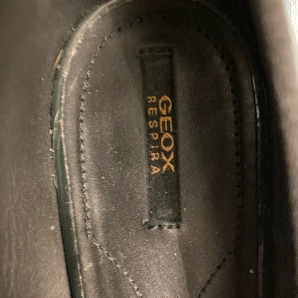 Geox Respira Italian Loafers Ballet Flats Gold Accent EU 38.5/US 8.5/9 - Picture 7 of 9